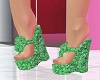 !BD Emerald Wedge Heels
