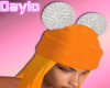 Remy Hat Hair -Orange
