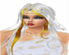 Gold/white Princess Hair