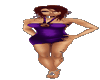 Short Salsa Dress Purple