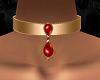 Ruby Brass Collar