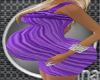 Purple Prego Drape Dress