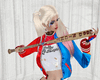 Harley Quinn Bat w/Poses