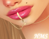 H! Lips Gold  Chain