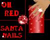 oh red santa nails