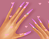 Pink Medium Nails