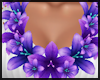 Purple Flowers Lei ~