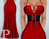 XXL-Corset Gown Red