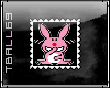 pink bunny stamp