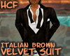 HCF Brown Velvet Suit