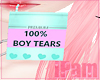 p. blue boy tears box