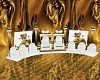 gold and white throne