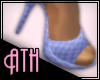 [Ath] Blue heels (Mules)