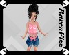 Pink Heart Shorts Set