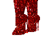 Red Sequin Thigh High