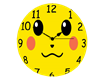 Animated Pikachu Clock