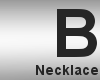 L- Bart necklace black