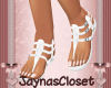 *J* White Summer Sandals