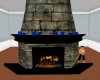 (BL)fireplace with blue