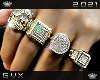 22K Diamond Ring Set L