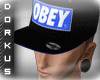 :D: Blue Obey Hat