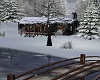 Cabin in snow 
