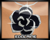 E~ Black Rose Necklace
