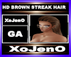 HD BROWN STREAK HAIR