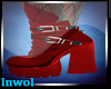 ☀Red Ankle Boots