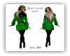 Green Coat  wl Leggings