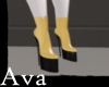 latex Heels - yellow
