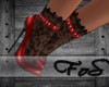 F|Shoes Socks Red
