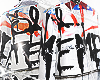graffiti-print shirt