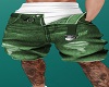 jeans Short + tat Green