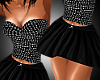 P~Sexy top skirt black