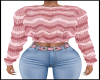 Crochet Sweater Pink Mix