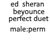 perfect duet male