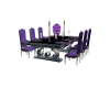 purple dinning table