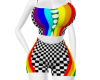 Checkered Rainbow Shorts