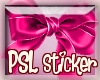 PSL Pink Bow Sticker