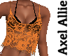 AA Orange Lace Top