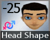 Head Shape -25 M A
