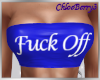  Off Tube Top Blue