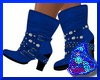 Blue Buckled Boots