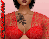 Lace Rose Red +Tattoo