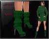 Green Knit Boots