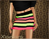 [X] Neon Band Skirt