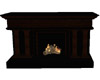 Animated Black Fireplace