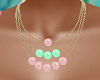 Pink & Minty Green Beads
