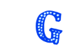 BLUE LETTER G